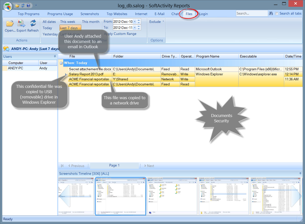 Accessed Files (Documents security) Report 