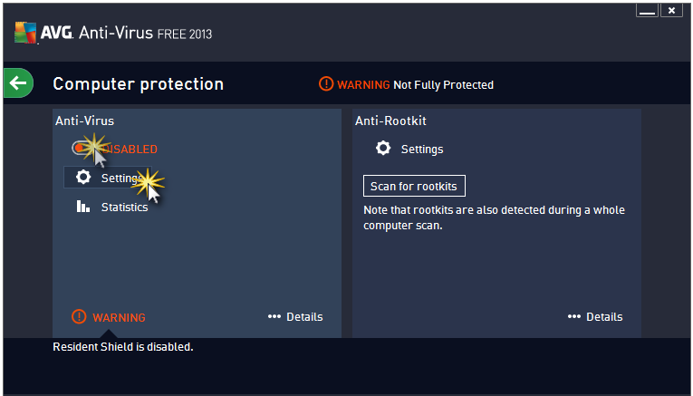 avg disable protection