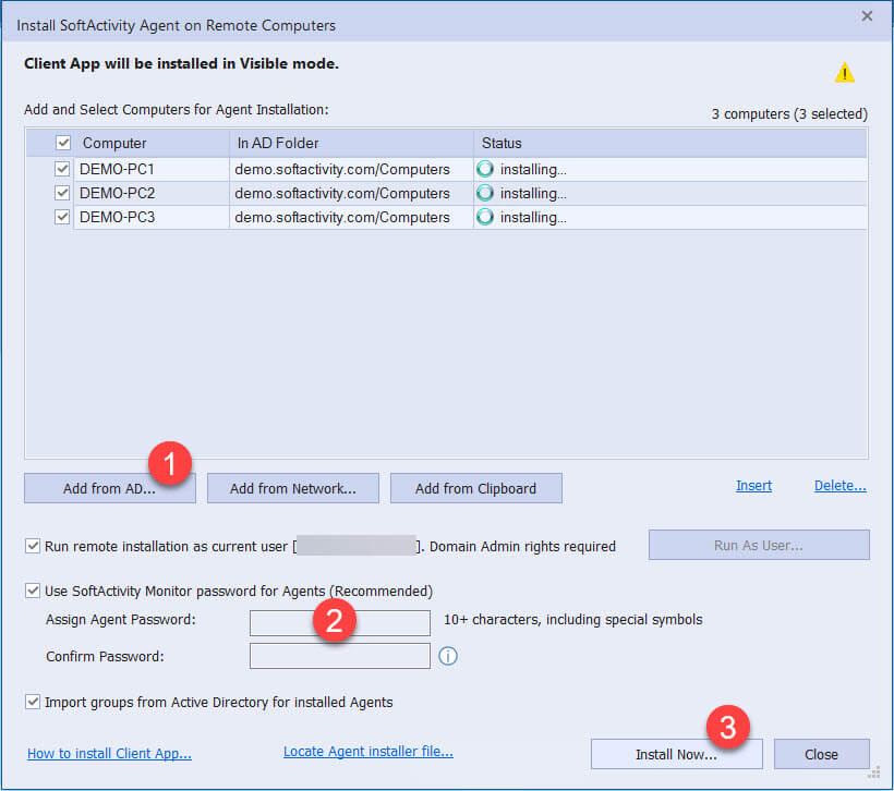 SoftActivity Monitor 12.4 with idle time tracking